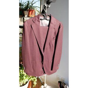 Luxury Burgundy wool suit